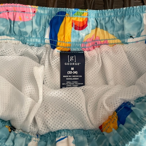 Fun Swim Trunks with Unicorns and Swans - Picture 2 of 2